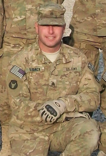 photo of Bradley Storck in uniform
