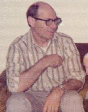 David Therme years later sitting on a couch during a social event