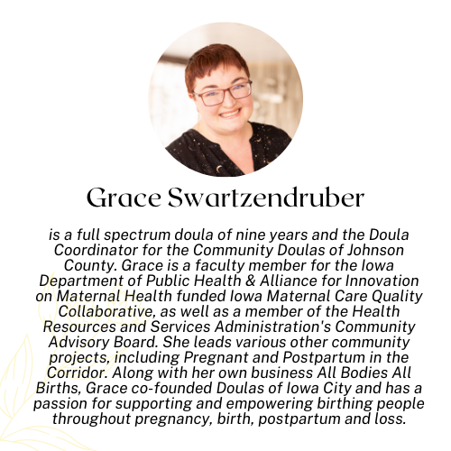 Grace Swartzendruber, doula supervisor