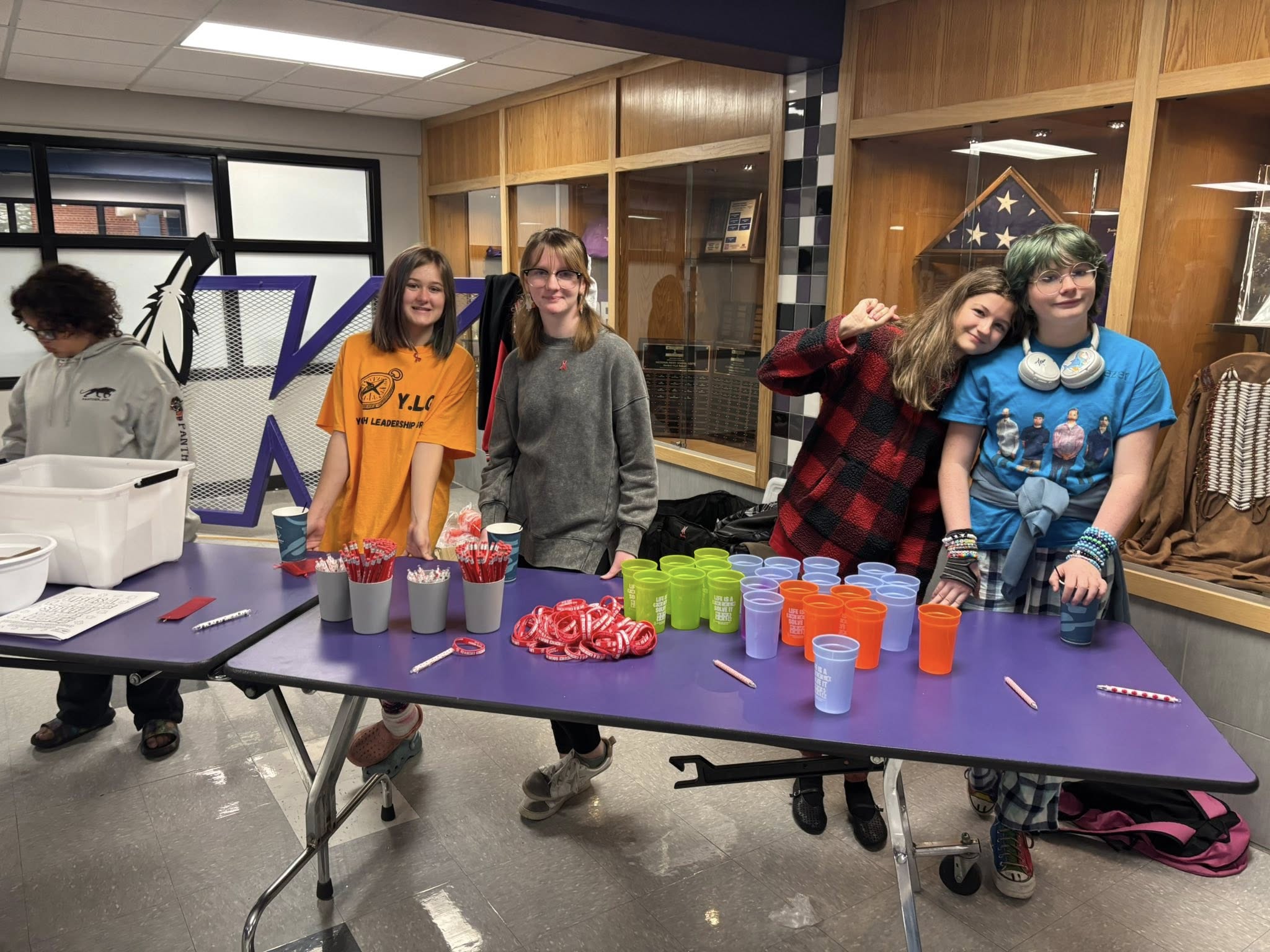 ISTEP youth participating in Red Ribbon Week tobacco prevention activities