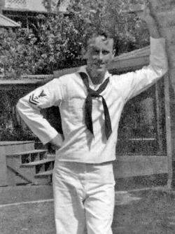 Photo of John Alberhasky in uniform