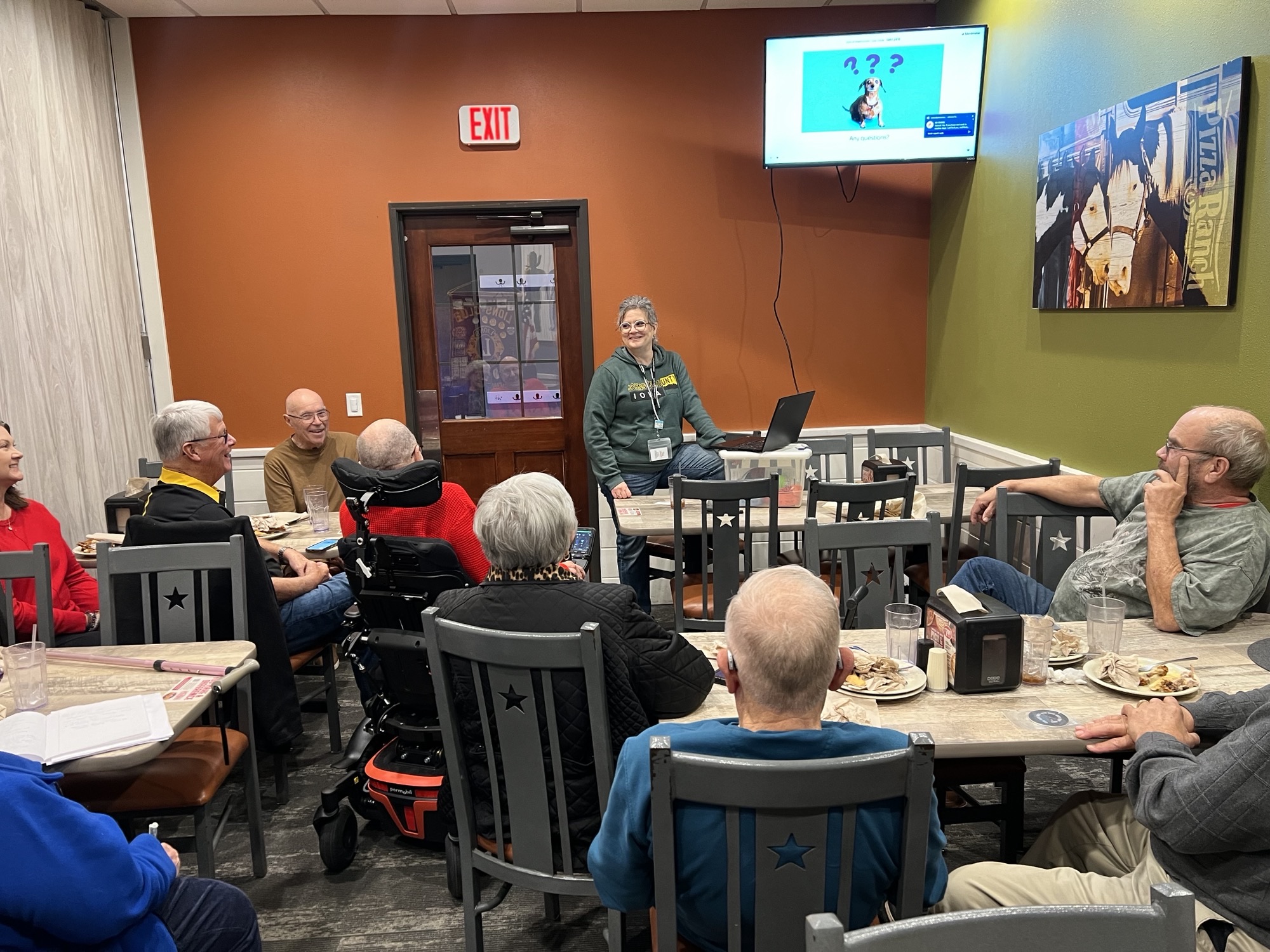Presentation to the Lions Club about tobacco and nicotine prevention