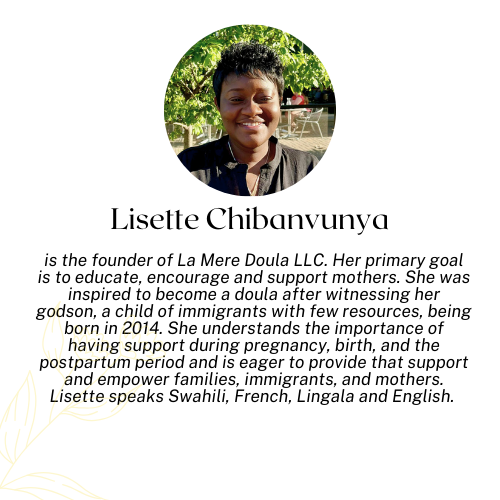 Lisette Chibanvunya, doula