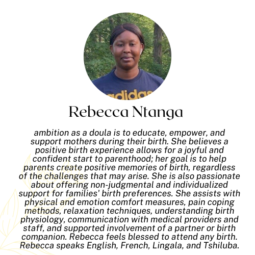 Rebecca Ntanga, doula