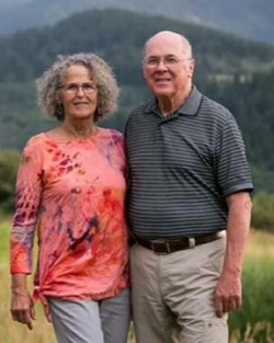 Robert Luebke years later with his wife